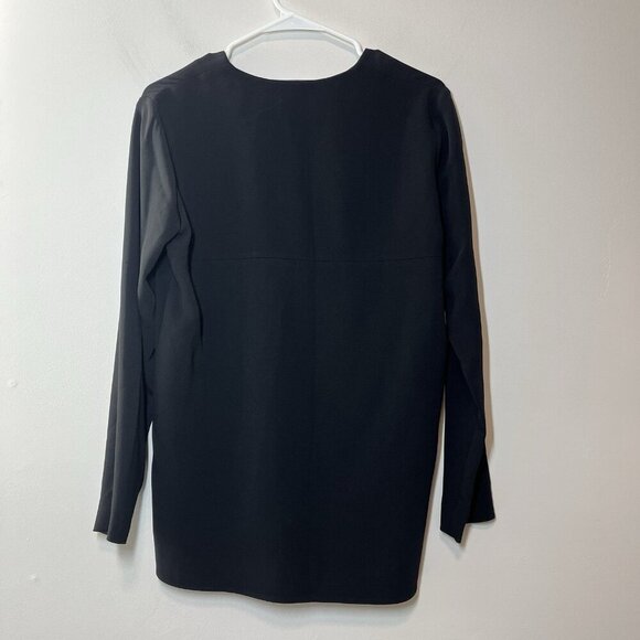 Stella McCartney NWT Black Arlesa Quarter Zip Blouse Size 38 - Picture 8 of 11